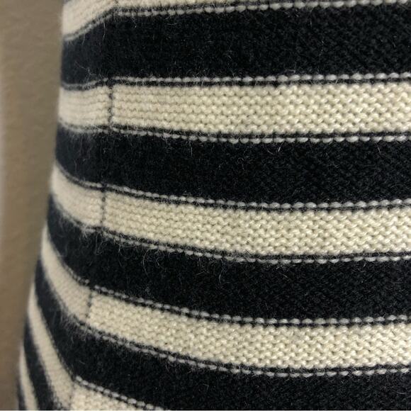 KnitWit black and cream striped sleeveless cashmere sweater tunic size Small - Picture 14 of 16